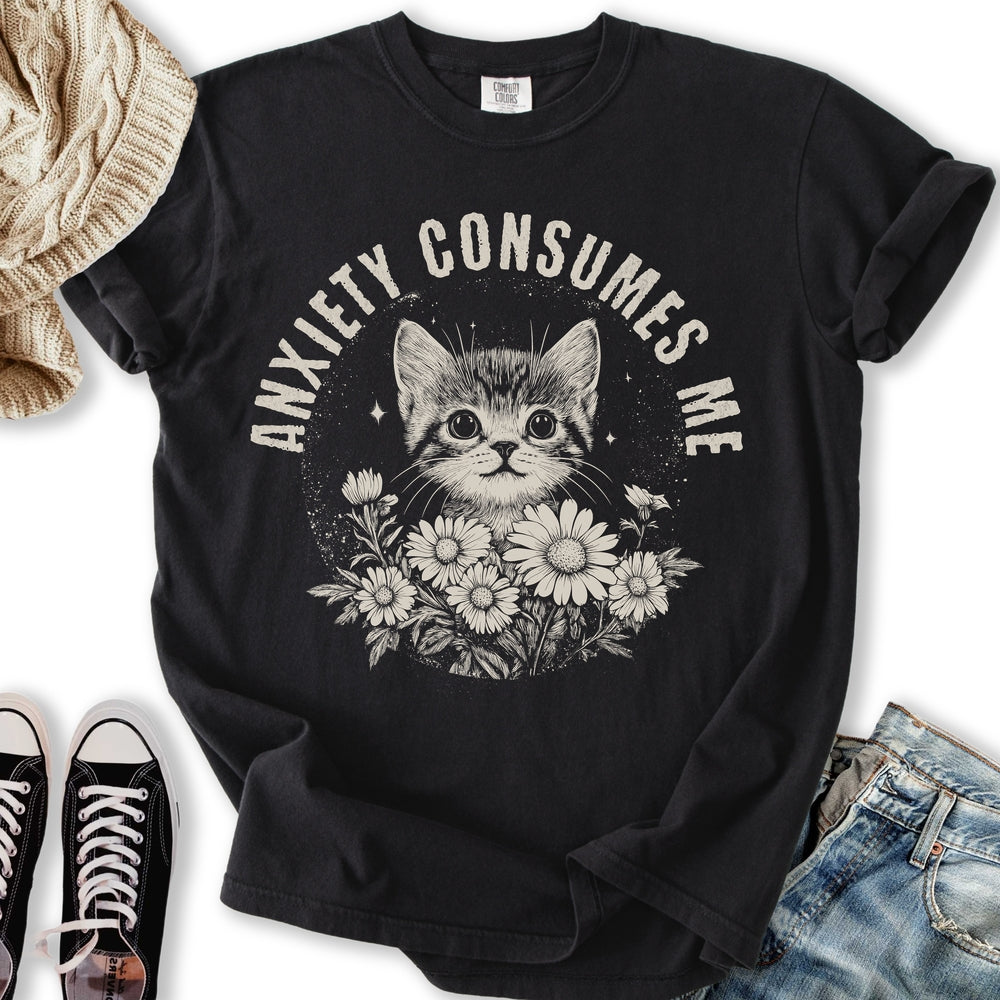 Anxiety Consumes Me - Adult & Kids T-Shirts, Sweatshirts & Hoodies apparel design preview 1