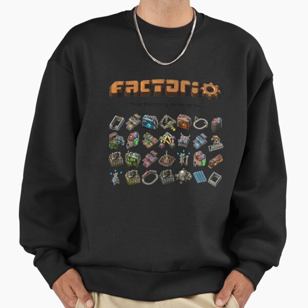 Factorio, The factory must grow... - Adult & Kids T-Shirts, Sweatshirts & Hoodies apparel design preview 1