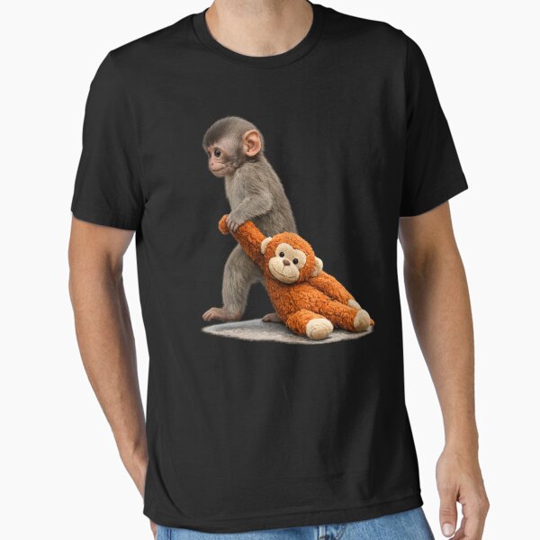The Monkey Punch With Plush Toy - Adult & Kids T-Shirts, Sweatshirts & Hoodies apparel design preview 1