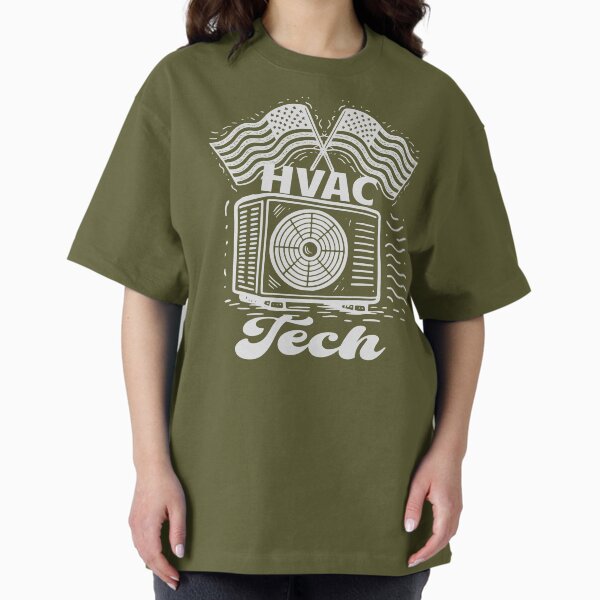 HVAC Technician Men American Flag USA Vintage design - Adult & Kids T-Shirts, Sweatshirts & Hoodies apparel design preview 1