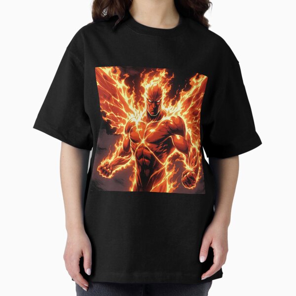 Winged Superhero Breathing Fire Epic Action - Adult & Kids T-Shirts, Sweatshirts & Hoodies apparel design preview 1