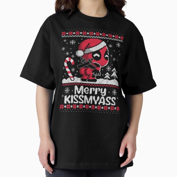 Merry kissmyass superhero ugly christmas sweater - Adult & Kids T-Shirts, Sweatshirts & Hoodies apparel design preview 1