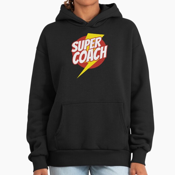 Super Coach Funny Coaching Superhero Lightning - Adult & Kids T-Shirts, Sweatshirts & Hoodies apparel design preview 1