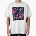 Hummingbird Floral Pattern 14 - Adult & Kids T-Shirts, Sweatshirts & Hoodies apparel design preview 1