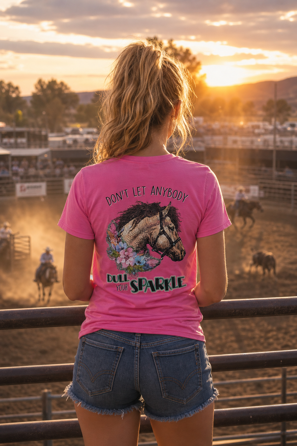 Southern Chics Horse Don't Let Anyone Dull Your - Adult & Kids T-Shirts, Sweatshirts & Hoodies apparel design preview 1