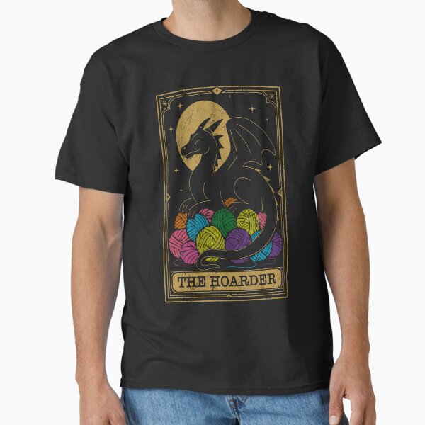 The Hoarder Dragon of Yarn (Gold w/Color Edition) - Adult & Kids T-Shirts, Sweatshirts & Hoodies apparel design preview 1