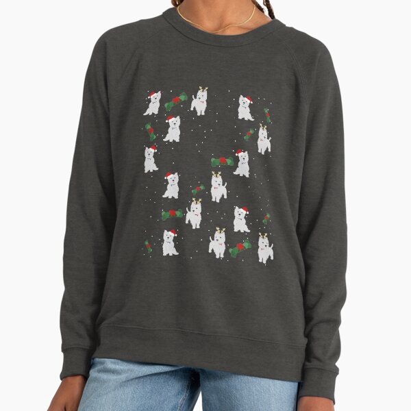 A Very Westie Christmas, Xmas Dog Print Lightweight - Adult & Kids T-Shirts, Sweatshirts & Hoodies apparel design preview 1