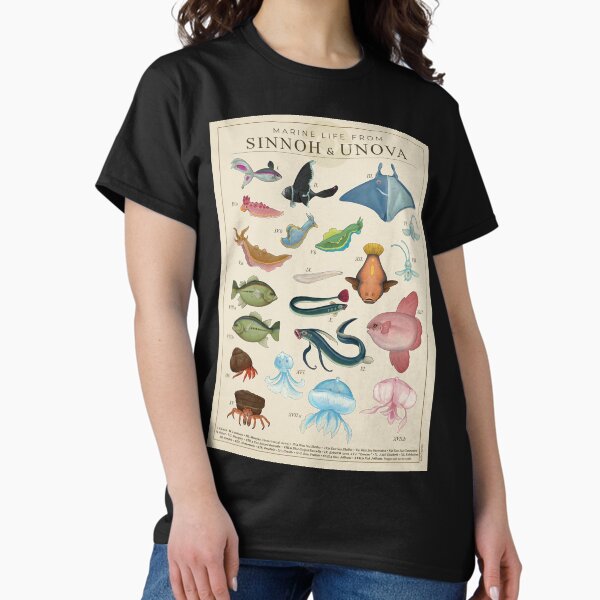 Marine Life from Sinnoh Unova - Adult & Kids T-Shirts, Sweatshirts & Hoodies apparel design preview 1