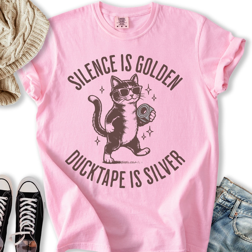 Silence Is Golden - Adult & Kids T-Shirts, Sweatshirts & Hoodies apparel design preview 2