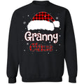 Santa granny claus red plaid Christmas sweater product image 2