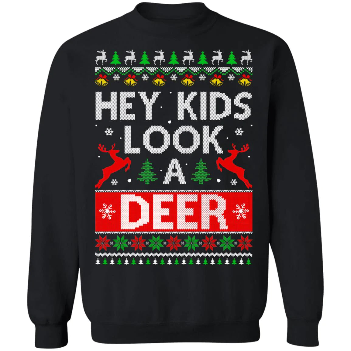 Hey kids look a deer Christmas sweater product image 2