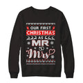 Our first Christmas as mr and mrs Christmas sweater product image 2