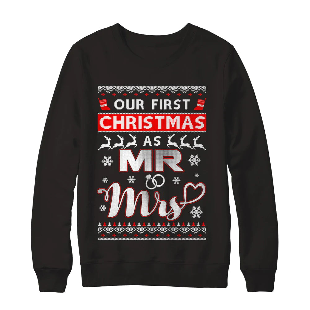 Our first Christmas as mr and mrs Christmas sweater product image 2