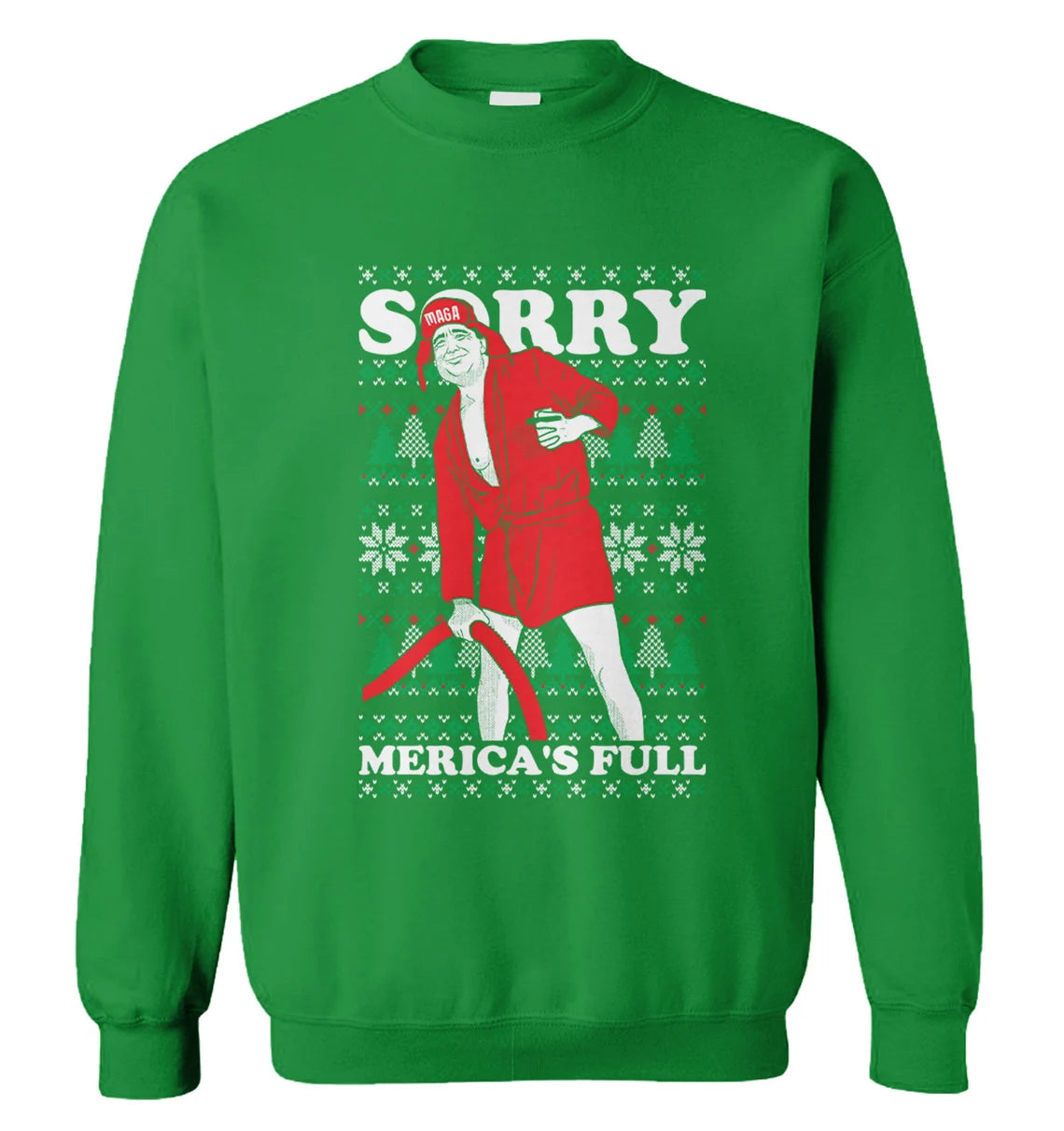 D*nald Tr*mp sorry merica’s full Christmas sweater product image 2