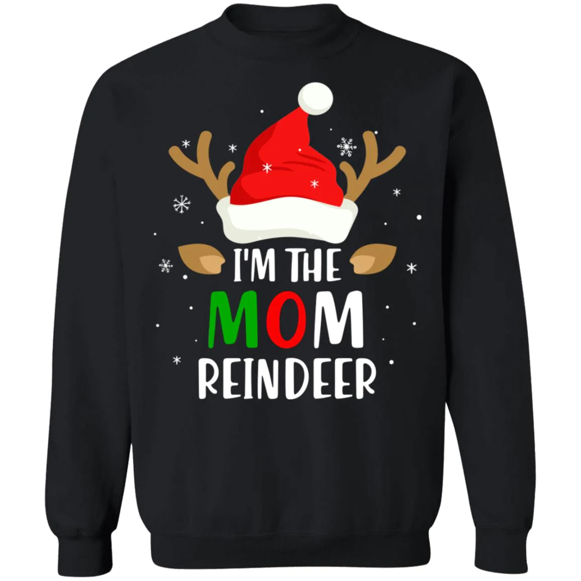 I’m the mom reindeer Christmas sweater product image 2
