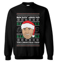 Dwayne Johnson rockin around the Christmas tree Christmas sweater product image 2