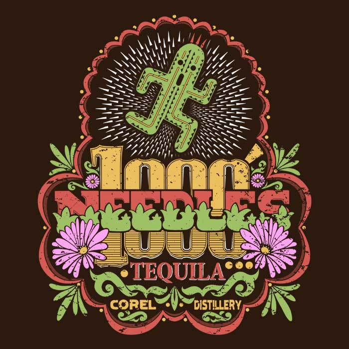 1000 Needles Tequila - Adult & Kids T-Shirts, Sweatshirts & Hoodies apparel design preview 2