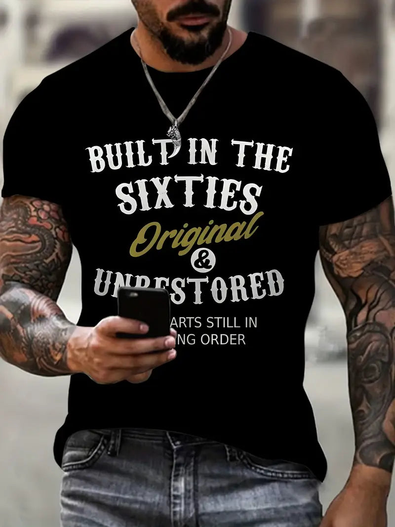 Built In The Sixties Original And Unrestored 60th - Adult & Kids T-Shirts, Sweatshirts & Hoodies apparel design preview 7