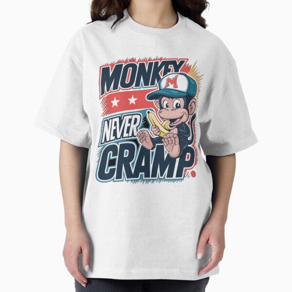 Monkey Never Cramp Funny Quote Bananas 2 - Adult & Kids T-Shirts, Sweatshirts & Hoodies apparel design preview 1