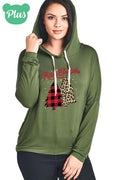 SALE Merry Christmas Leopard Plaid Tree Holiday - Adult & Kids T-Shirts, Sweatshirts & Hoodies apparel design preview 1