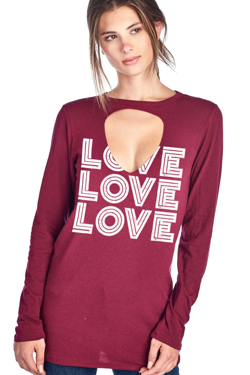 SALE Love Cut Out Valentines Day - Adult & Kids T-Shirts, Sweatshirts & Hoodies apparel design preview 1
