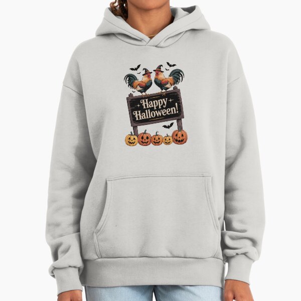 Halloween Chicken Fall Junk Journal Happy - Adult & Kids T-Shirts, Sweatshirts & Hoodies apparel design preview 1