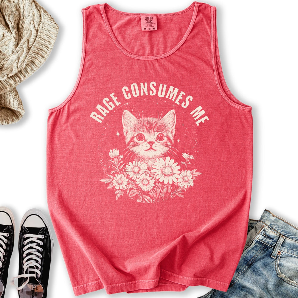 Rage Consumes Me Tank - Adult & Kids T-Shirts, Sweatshirts & Hoodies apparel design preview 1