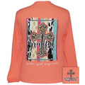 Girlie Girl Grateful Pattern Leopard Cross - Adult & Kids T-Shirts, Sweatshirts & Hoodies apparel design preview 1
