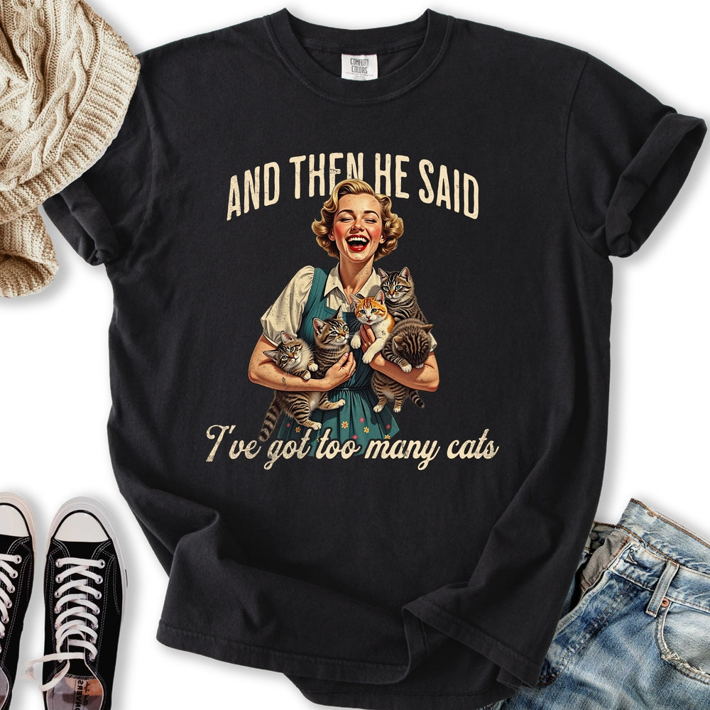 Too Many Cats - Adult & Kids T-Shirts, Sweatshirts & Hoodies apparel design preview 2