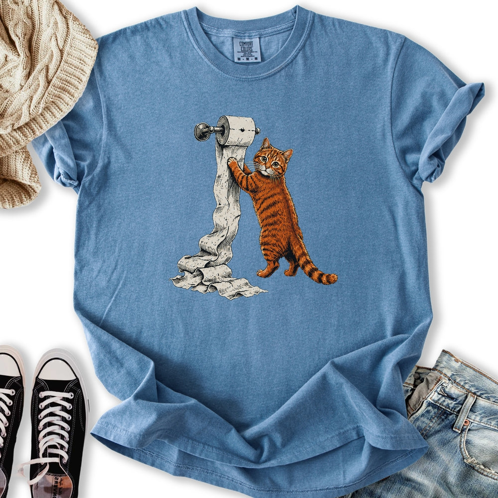 Paper Spinner Cat - Adult & Kids T-Shirts, Sweatshirts & Hoodies apparel design preview 1