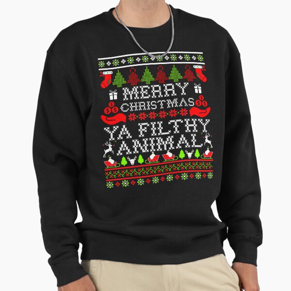 Christmas Merry Ya Filthy Animal - Adult & Kids T-Shirts, Sweatshirts & Hoodies apparel design preview 1