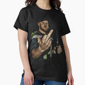 Meme Sam darnold Middle Finge bLACK 90s White - Adult & Kids T-Shirts, Sweatshirts & Hoodies apparel design preview 1