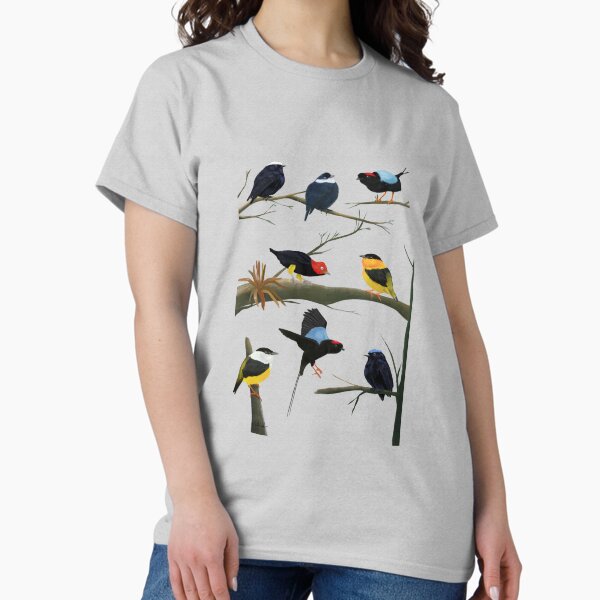 Manakins birds - Adult & Kids T-Shirts, Sweatshirts & Hoodies apparel design preview 1