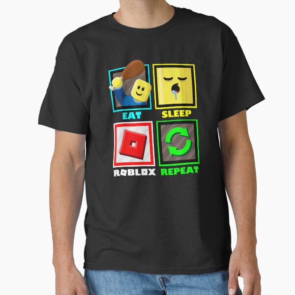 Eat Sleep Roblox Repeat Funny Gamer Design - Adult & Kids T-Shirts, Sweatshirts & Hoodies apparel design preview 1