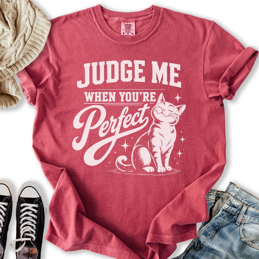 Judge Me Cat - Adult & Kids T-Shirts, Sweatshirts & Hoodies apparel design preview 2
