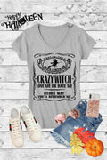 Crazy Witch Love Me or Hate Halloween Canvas Girlie - Adult & Kids T-Shirts, Sweatshirts & Hoodies apparel design preview 1