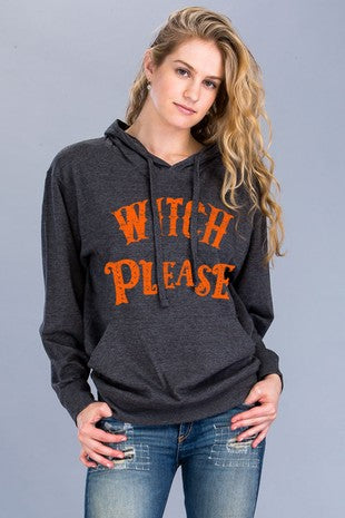 Witch Please Black White Halloween - Adult & Kids T-Shirts, Sweatshirts & Hoodies apparel design preview 1