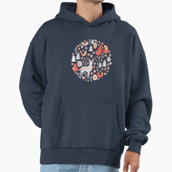 Fairy-tale forest. Foxes, deer, birds, owls, flowers - Adult & Kids T-Shirts, Sweatshirts & Hoodies apparel design preview 1