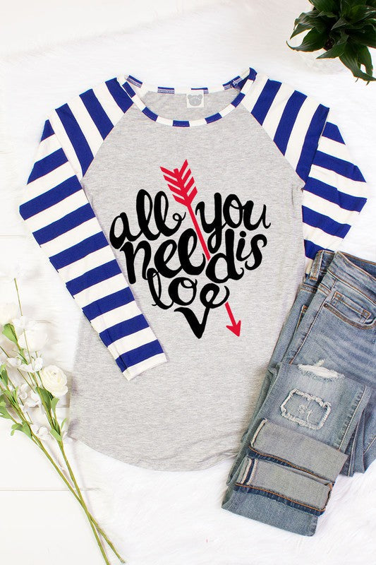 SALE All You Need is Love Valentines Day Arrow - Adult & Kids T-Shirts, Sweatshirts & Hoodies apparel design preview 1