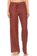 Red Plaid Comfortable Soft Lounge Pajama Pants - Adult & Kids T-Shirts, Sweatshirts & Hoodies apparel design preview 1