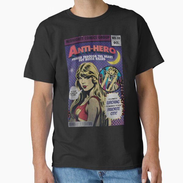 Comic taylor swift inspired midnights the eras tour - Adult & Kids T-Shirts, Sweatshirts & Hoodies apparel design preview 1