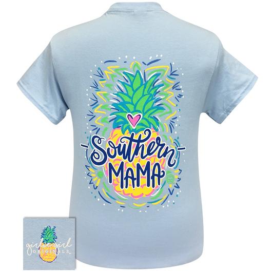Girlie Girl Originals Preppy Southern Mama Pineapple - Adult & Kids T-Shirts, Sweatshirts & Hoodies apparel design preview 1