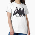 Trio of warbling magpies. Australian theme decor, - Adult & Kids T-Shirts, Sweatshirts & Hoodies apparel design preview 1