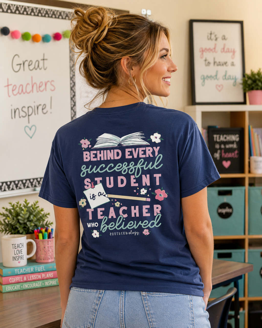 Southernology Teaching Success Comfort Colors - Adult & Kids T-Shirts, Sweatshirts & Hoodies apparel design preview 1