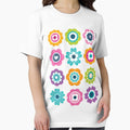Mod Flowers in Spring Colors - Adult & Kids T-Shirts, Sweatshirts & Hoodies apparel design preview 1