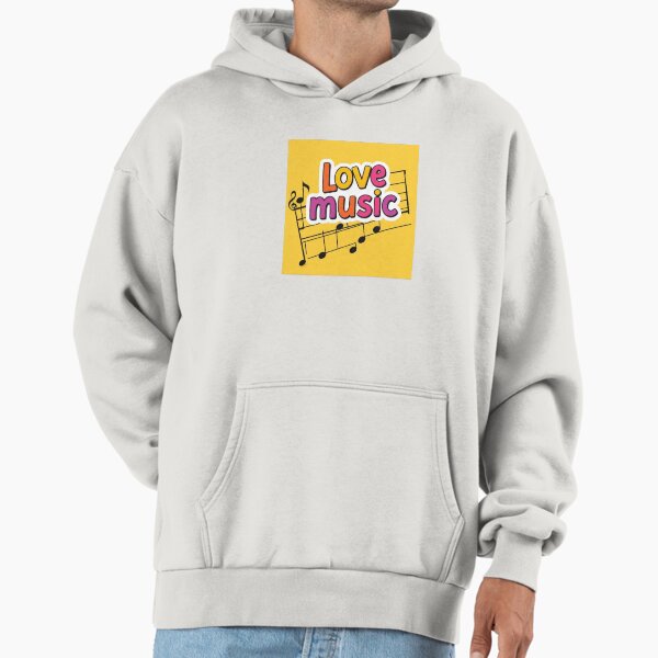 Love Music Colorful Typography with Musical Notes - Adult & Kids T-Shirts, Sweatshirts & Hoodies apparel design preview 1