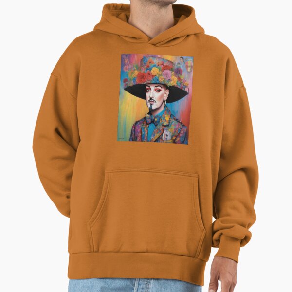 "Psychedelic Rainbow Reverie: Boy George's Vibrant - Adult & Kids T-Shirts, Sweatshirts & Hoodies apparel design preview 1