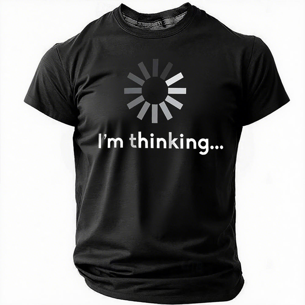 I'm Thinking Print Men Slogan - Adult & Kids T-Shirts, Sweatshirts & Hoodies apparel design preview 8