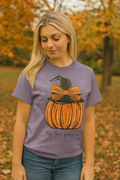 Southern Chics Pumpkin Bow Fall Comfort Colors - Adult & Kids T-Shirts, Sweatshirts & Hoodies apparel design preview 1