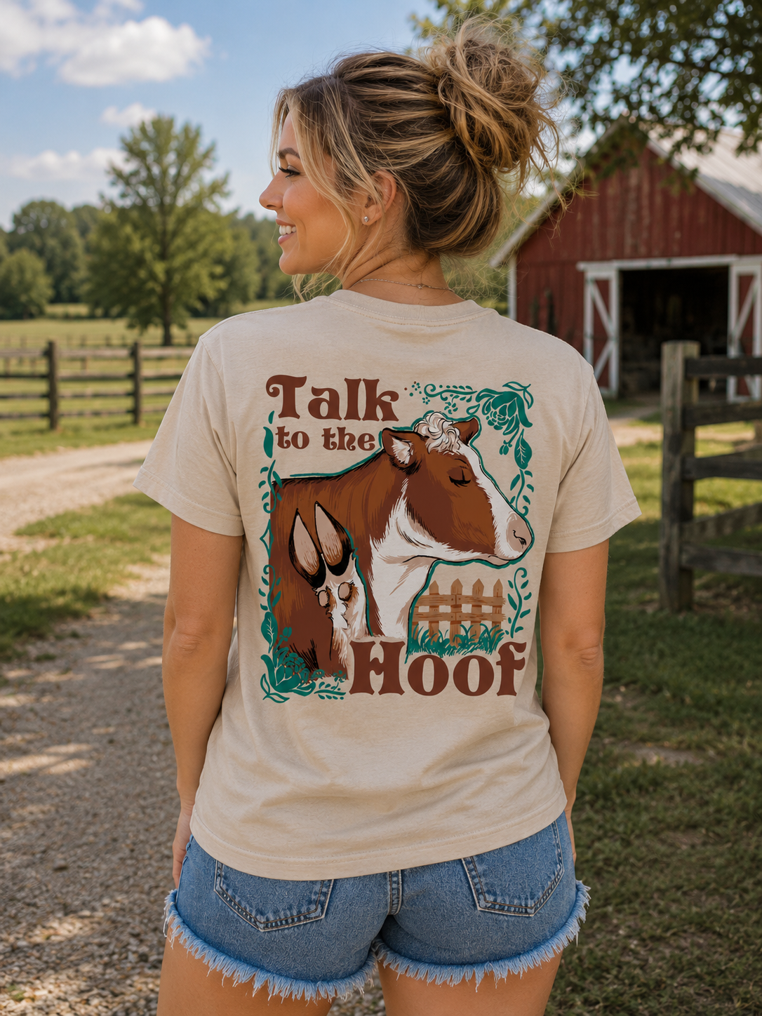 Southern Attitude Talk to the Hoof - Adult & Kids T-Shirts, Sweatshirts & Hoodies apparel design preview 1